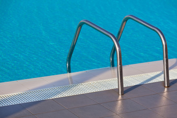 Ladder of a swimming pool