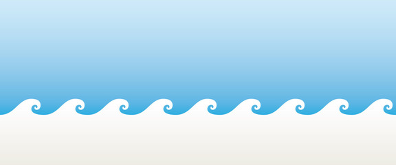 Blue wave banner