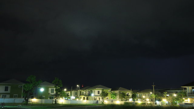 Thunderstorm lightning and rain storm clouds running ,Time Lapse  ,UHD 4k 3840x2160.

