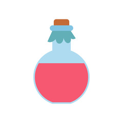 Pink spa oil flat icon