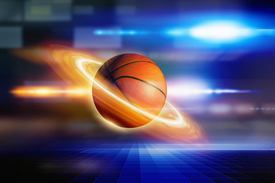 Abstract planet basketball