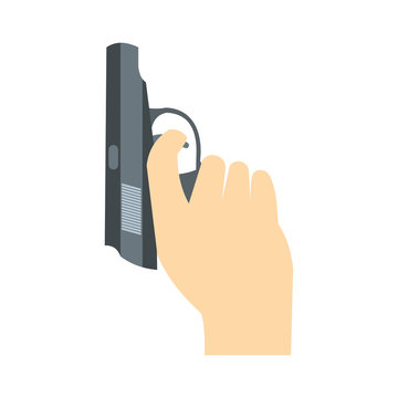 Starting Pistol Flat Icon