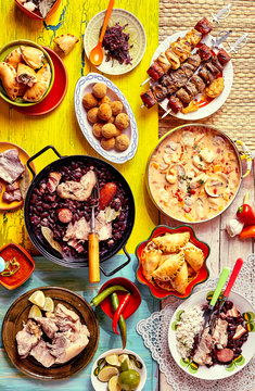 Delicious feast of Brazilian cuisine