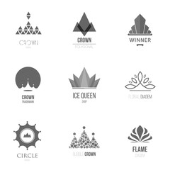 Template logo inspiration for shops, companies, advertising or other business.