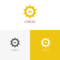 Template logo inspiration for shops, companies, advertising or other business.