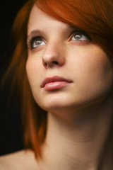 Obraz premium beautiful red haired girl portrait