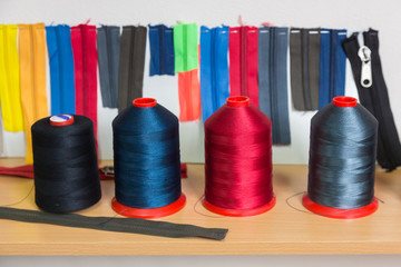 Color zippers and  threads