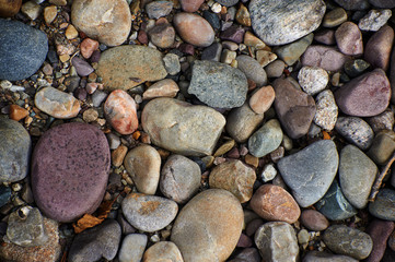 Small stones on the ground