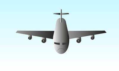 Fototapeta premium Airplane on the sky