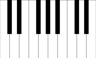 Fototapeta premium Piano Keys vector graphic