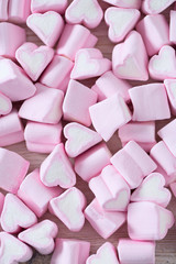 heart-shaped marshmallows