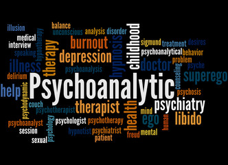 Psychoanalytic, word cloud concept 3