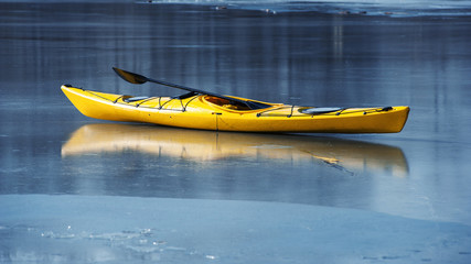 winter kayaking in ukraine