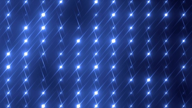 Floodlights blue disco background. Abstract motion background, shining lights, energy waves.