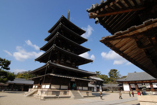 法隆寺　五重塔
