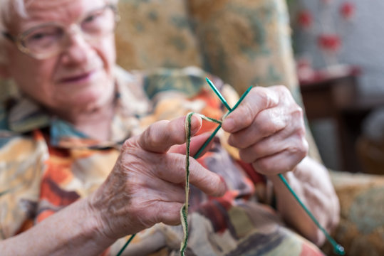 Active elderly woman