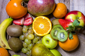 Mixed fresh fruits