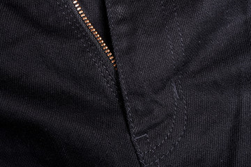 Texture of black jeans