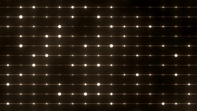 Floodlights gold disco background. Abstract motion background, shining lights, energy waves.