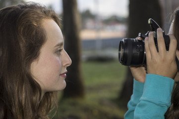 Fotografiando a la modelo