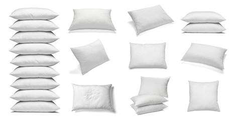 white pillow bedding sleep