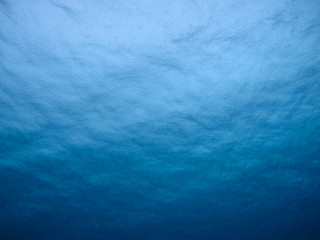 Underwater view to the sea surface in raining day