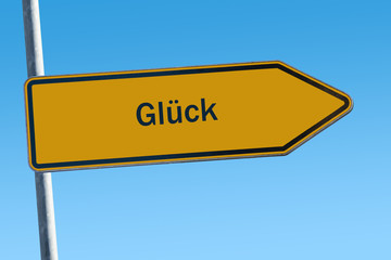 Schild 65 - Glück