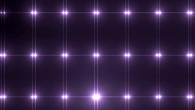 Floodlights violet disco background. Abstract motion background, shining lights, energy waves.