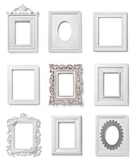 white frame wood background image