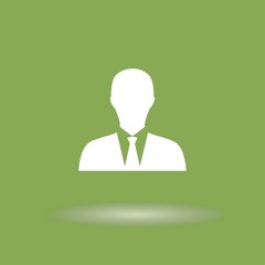 Pictograph of businessman
