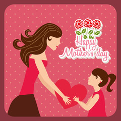 happy mothers day design 