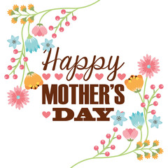 happy mothers day design 