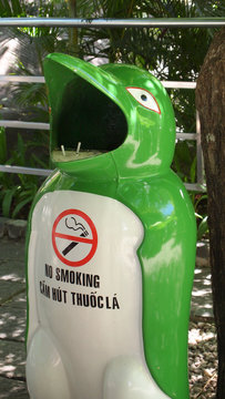 ashtray with inscription no smoking