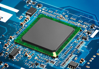 Electronic circuit board with processor