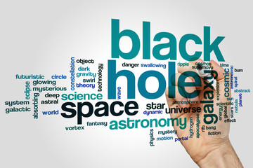 Black hole word cloud