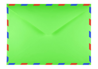 Blank envelope - green