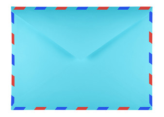 Blank envelope - light blue