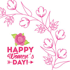 Fototapeta premium happy womens day design 