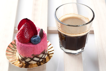 Strawberry mousse cake