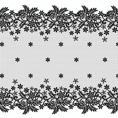 Floral lace borders