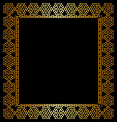 Elegant gold frame