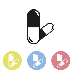 Pills vector icon
