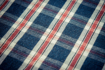 Vintage photo, Colorful checkered shirt as background texture