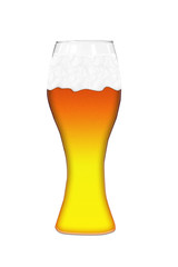 Illustration of a beer for St. Patrick day
