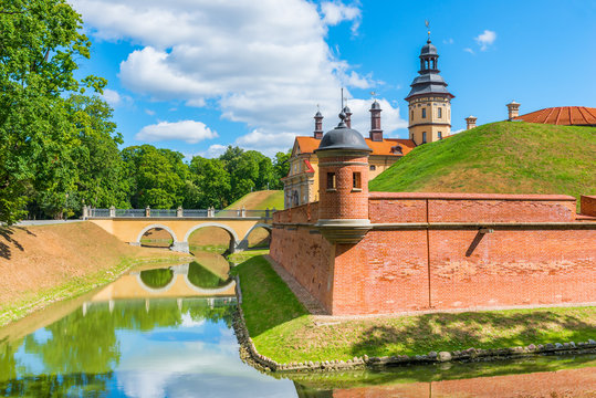 delightful Medieval castle in Nesvizh Belarus