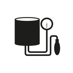 Tonometer Icon. Simple flat metro design style. Outline Icon. Flat design style