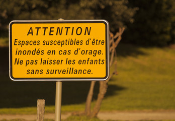 signalisation des bassins de rétention