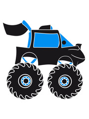 monstertruck comic eyes face cartoon cars © Style-o-Mat-Design
