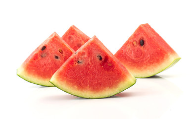 Fresh watermelon on white background