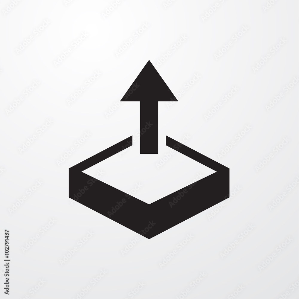 Aufkleber upload icon for web and mobile.